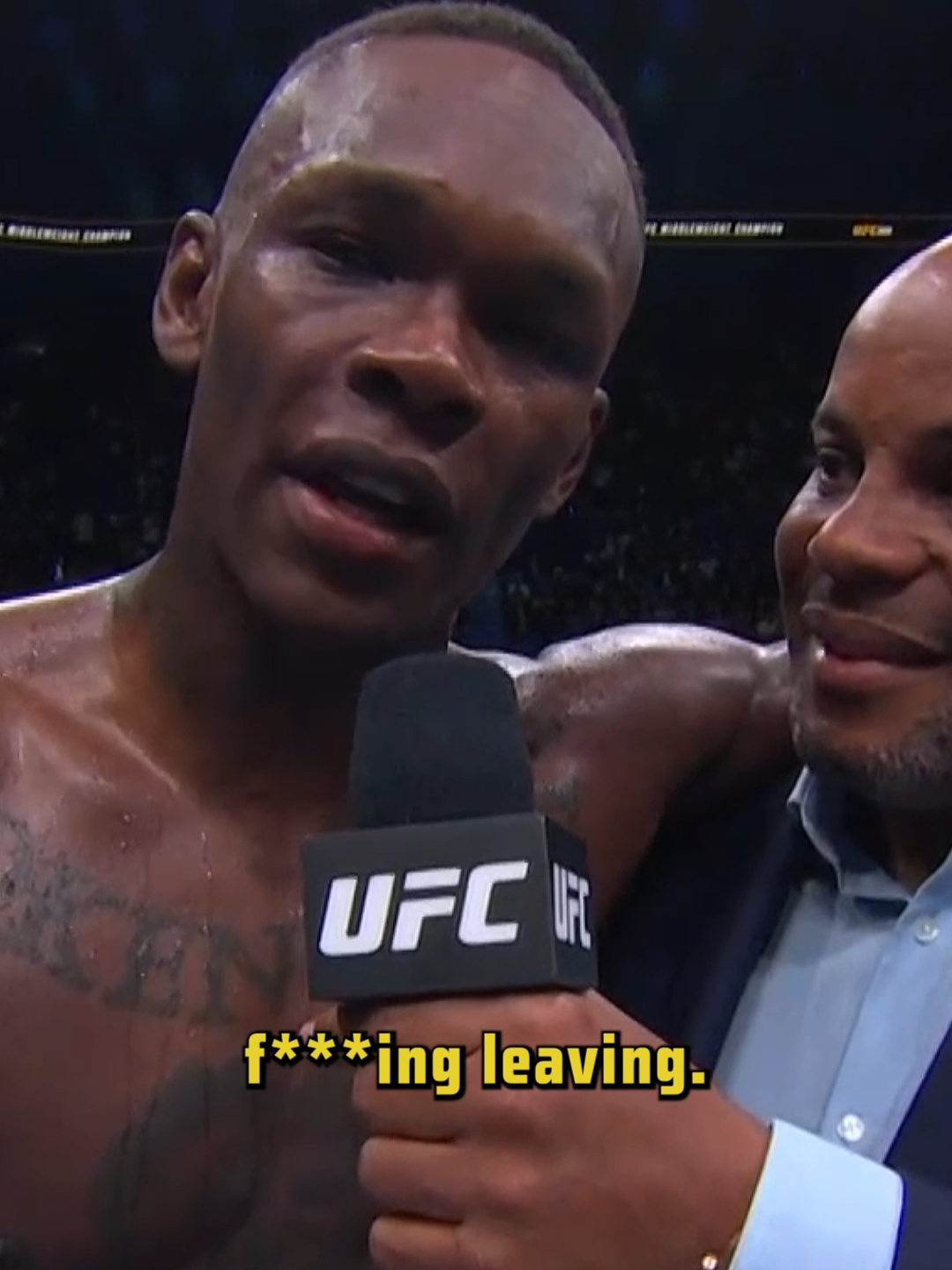 No need to fear, The Last Stylebender isn't f***ing leavin!!!!! #israeladesanya #UFC #mma