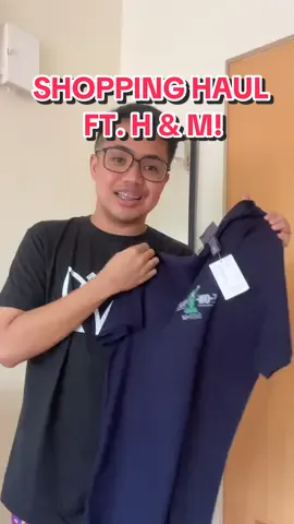 What I got from H & M for my birthday. Hahaha gastos na naman🙈 #shoppinghaul #clothinghaul #hm #tshirt #mensfashion #fashiontiktok #OOTD #marcarleson #marcarleson 