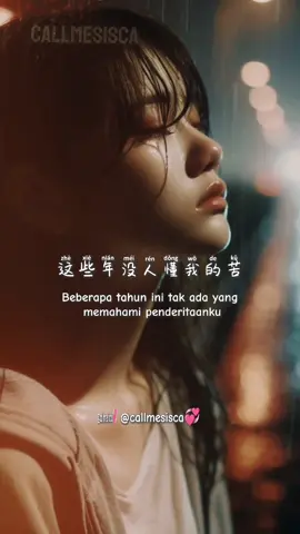 Membalas @oinie_susan Me Ren Dong Wo De Ku ~ Tidak Ada Yang Memahami Penderitaanku🥺🎵🎶#CapCut #liriklagu #lagumandarin #mandarinsong #chinesesong #terjemahanindonesia #storywa #fyp #trend #viral2024 #callmesisca💞 
