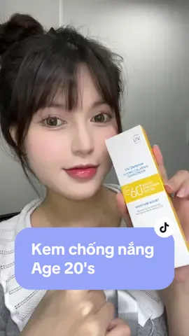 Em suncream ko nâng tone cho mấy bà đâyyyy  #age20svietnam #age20s #skincare #kemchongnang #UVdefense #UVdefensehydrocalmingsuncreen @AGE20's VIETNAM 