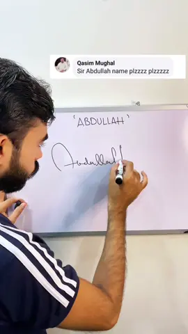 Abdullah name signature style #signature #letter #alphabet #viral #trending #abdullah 