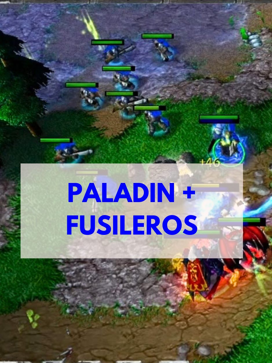 Estrategia Paladín+Fusileros. #darian_aran #warcraft3 #tutorial #gaming