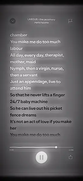🎧 LABOUR (the cacophony) - Paris Paloma #music #song #lyrics #musictok #lyricssong #foryourpage #parati #viral #spotify #lyricsvideo #foryou #fyp #LABOUR #labour #parispaloma 