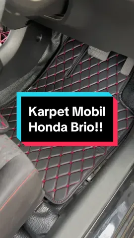 ‘Contoh karpet PROMATE Di pasangkan untuk Mobil Honda Brio!!  Interior mobil tambah terlihat lebih mewah & keren yang pastinya 🤩🥰 #honda #hondabrio #brio #briomodifikasi #karpetpromate #karpetmobil #interiormobil #aksesorismobil 