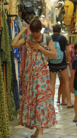 The art of living with elegance can sometimes be unexpectedly simple. #corfu #kerkyra #dress #clothing #oldtown #greece #fyp #foryou #artistic #travel #elegance #simplelife #inlove  #woman #fashionstyle