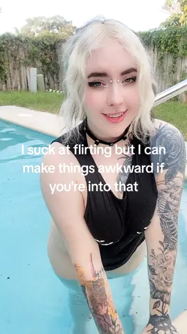 I suck at flirting but I can make things awkward if you're into that :)
