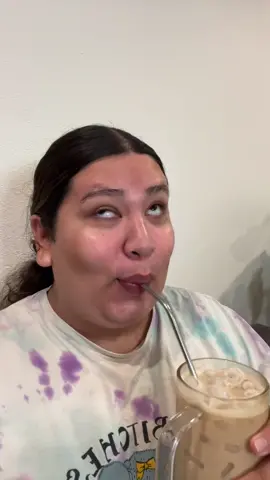 Lets make an Iced Latte!💗 #plussizeedition #reletable #comedy #coffee #marriedcouple   Espresso from @Café Bustelo Creamer from @Califia Farms  Nail strengthener from @essie 