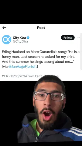Haaland responds to Cucurella #erlinghaaland #haaland #cucurella #mancity #chelsea #PremierLeague #fyp 