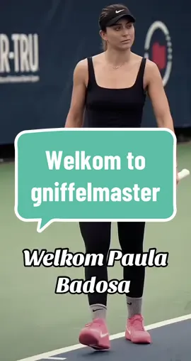Welkom #paulabadosa to gniffelmaster #paula #badosa #tennisplayer #tiktoktennis #tiktokbadosa #tennisstar 