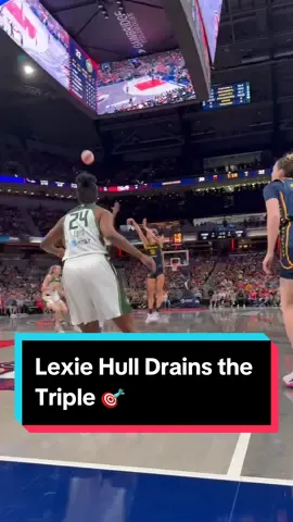 Lexie Hall drains the triple and secures the 1-point lead for the @Indiana Fever 👏 📺 SEA-IND on ABC