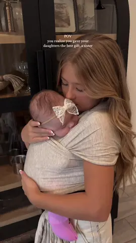 A sister bond >>  #sisters #babysister #oldersister #sisterbond #oldestandyoungest #callyoursister #fyp #trending 