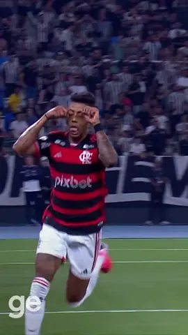 Bruno Henrique deixa tudo igual no clássico contra o Botafogo #ge #futebol