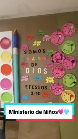 Porque somos hechura suya, creados en Cristo Jesús para buenas obras, las cuales Dios preparó de antemano para que anduviésemos en ellas. -Efesios 2:10 #CapCut #ministerioinfantil #escueladominical #Jesuslovesyou #Godscreation #fypシ゚viral 