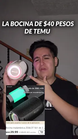✨La bocina más barata de Temu✨ - 🎁Usa el enlace 🔗: https://temu.to/m/usz3esycds8  o el código:*dnj3929* para obtener un 90% de descuento en oferta + MX$1500 en cupones -@temu_mexico @Shoptemu_MX #temu #temumexico #coupontemu2024 #cupontemu #temufinds #temuviral 