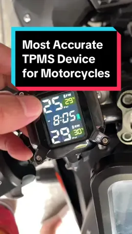 Tire Pressure Monitoring System Device for Motorcycles #safetyfirst  #tpms #tirepressuremonitor #motorcycleaccessories #psi #ride 