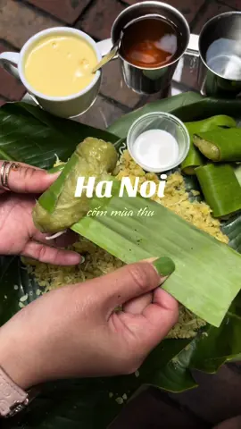 Cốm xào, cốm tươi, xu xê cốm, chả cốm,… bạn đã ăn được bao nhiêu món từ cốm rồi?  #hanoi #cốm #vietnam #hanoifood #muathuhanoi #vietnamesefood 