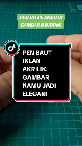 PEN IKLAN AKRILIK Untuk pemasangan hiasan/gambar dinding akrilik. Tampilan lebih elegan dan berkelas! #peniklanakrilik #bautstainless #gambarakrilik 