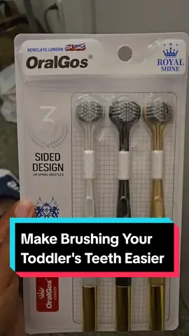 Very few things are harder than brushing a toddler's teeth 🥲these 3 sides toothbrushes are a must for toddler parents! #spotlightfinds #FallFreshness #backtoschoolshopping #Laborday #tiktokshopbacktoschool #mommusthaves #toddlermom #momtok #MomsofTikTok #sahmtok #sahmsoftiktok #blackmom #blacksahm 