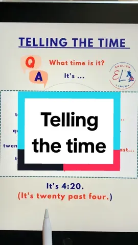 Telling the Time #@Valbona What time is it? It's ... #time  #english  #uk  #anglais  #inglese  #shqip  #albania  #speakenglish  #fypp  #viral  #esl #englich  #past  #to #tellthetime #inglês 