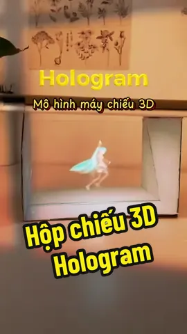 Tập làm máy chiếu 3D Hologram #stem #DIY #hologram 