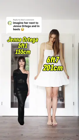 Replying to @Alex  Here you go… Jenna Ortega and me… #tallvsshort 