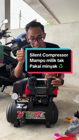 Geng mini AIR COMPRESSOR 8L Atau Silent compressor Free Oil product Dari REAIM bukan 8L sahaja ada wey yang 30L pun ada harga plk mampu milik ##compressor##minicompressor##CompressorFreeOil##silentcompressor##CompressorSilent##aircompressor##Compressor8L##fyp