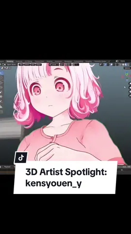 3D Artist Spotlight 🔦 ——— kensyouen_y ——— #gamedev #gameindustry #gamedevelopment #3dart #3dartist #animegirl #blender #anime #playstation #xbox #pcgaming 