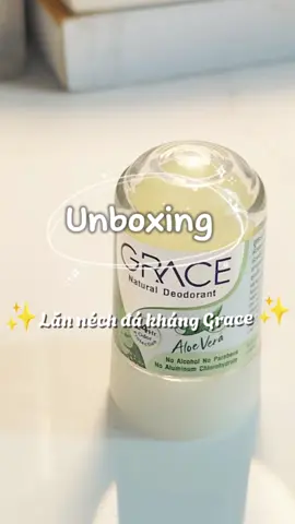 ✨Lăn khử mùi đá khoáng Grace✨. Video unboxing đầu tiên của tui nè, ủng hộ tui nhoa 😘. Cảm ơn đã ghé kênh tui❤❤ #olwen1407 #lankhumui #landakhoang #unboxingvideo   #fyp #xuhuong  #master2024bytiktok 