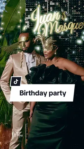 See how we celebrated life last night? Very mindful very demure ✨🎂 Juan’s Masquerade Ball birthday party 🎭