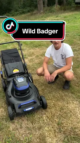 First time using an electric mower. #mower #wildbadgerpower #lawnmower @wildbadgerpower 