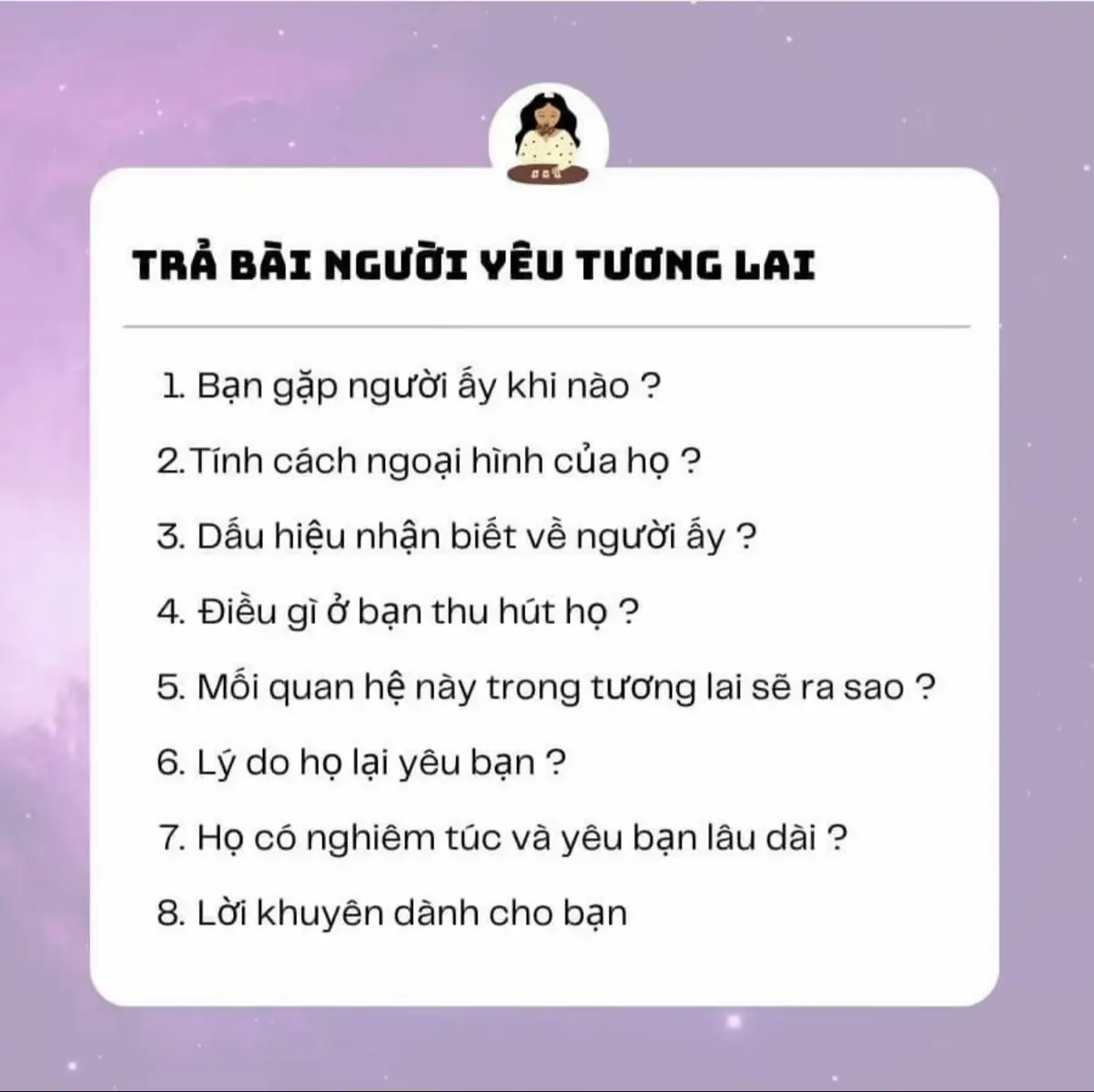 Gợi ý các list câu hỏi Tarot cho các bạn khi đi xem bài Tarot #tarot #tarotreading #tarotreader #tarotcards #tarotok #tarotwithme #manifest #manifestation 