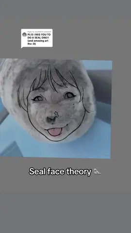Replying to @JuanbXD She definitely goes on aquarium dates and knows a lot about sea creatures #art #drawing #facetheory #animalfacetheory #sealfacetheory 
