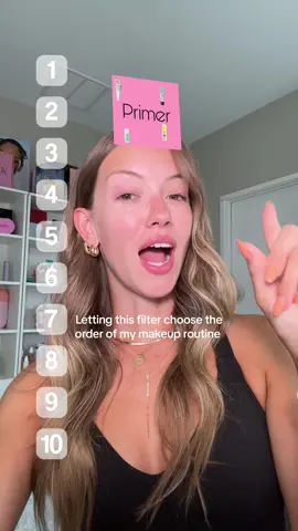Letting this filter choose the order of my makeup routine  #makeupchallenge #makeuptutorial #makeupfilter 