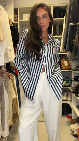 Let’s style look for European summer! Putting together a few pieces from my favorite @LILYSILK Stripe to! Get 20% off by using Souris20.