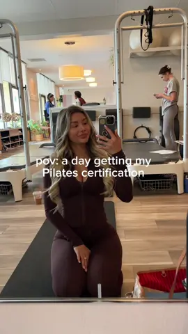 A day in the life becoming a pilates instructor 🤍🎀