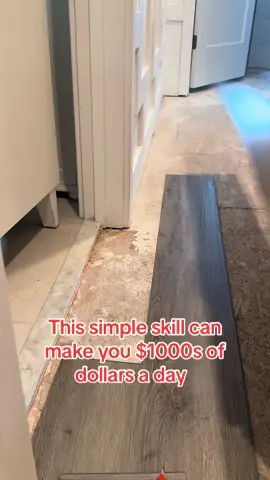 Vinyl flooring really is this easy #money #flooring #satisfying #vinylflooring #flooringinstaller 