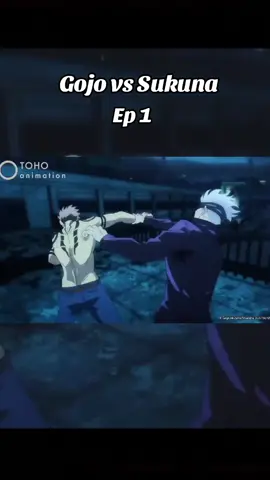 First Fight between Gojo and Fraudkuna #jujutsukaisen #anime #crunchyroll #sukuna #gojousato#foryou #CapCut 