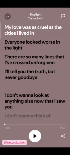 Daylight full song🌄 #taylorswift #taylornation #daylight #lyrics #fullsong #lover #swiftie #swifttok #fyppppppppppppppppppppppp #fypシ゚viral #viral #fyp2024 #fyp @Taylor Swift @Taylor Nation 