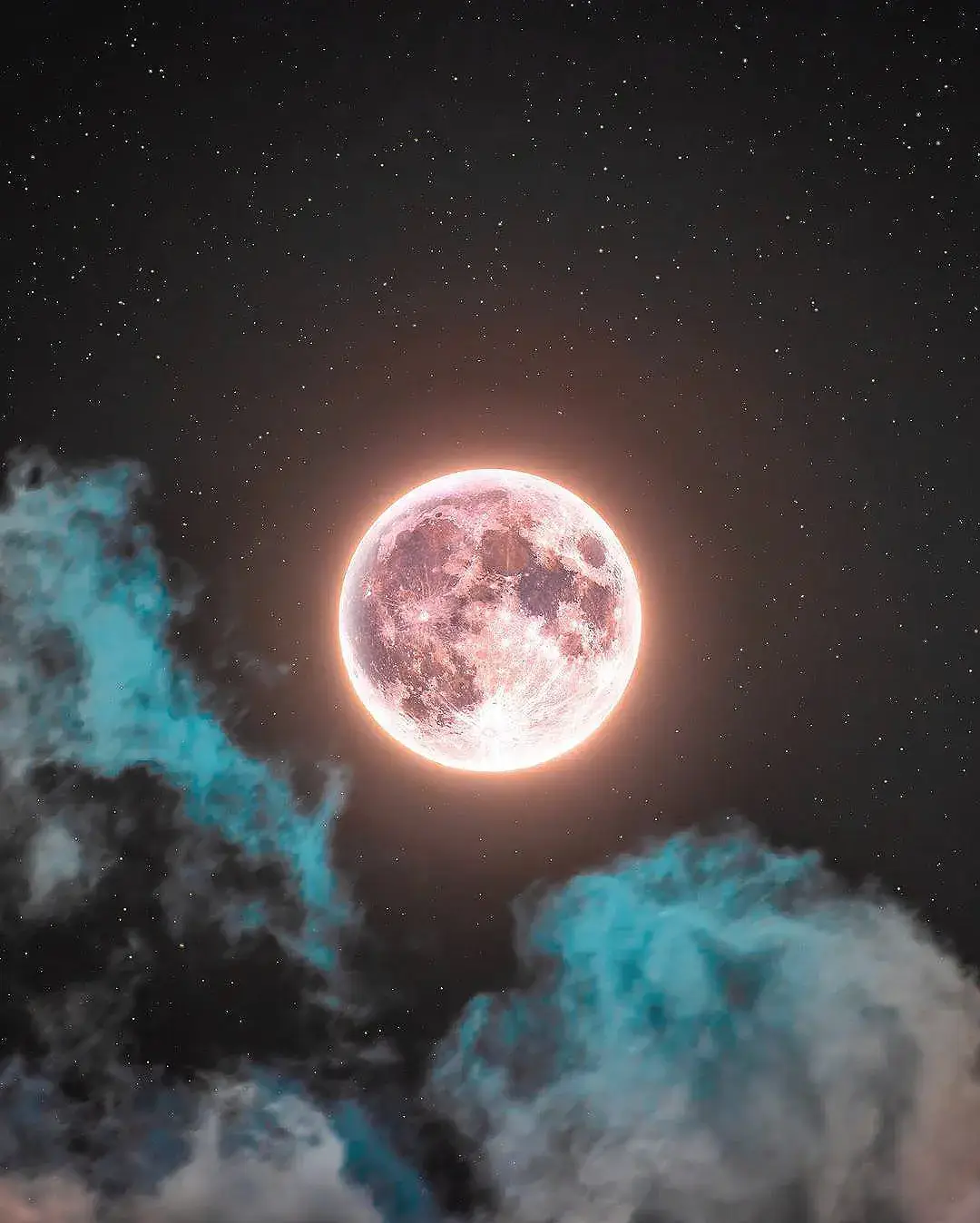 blue moon is always charming 🌕 #bluemoon #moon #universe #Astronomy #space #aesthetic #fyp #foryou 