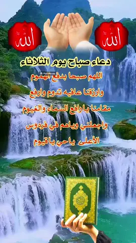 #ياالله_ارحمنا_برحمتك_ياارحم_الرحمين #اللهم_لك_الحمد_ولك_الشكر #اللهم_امين #صباحكم_معطر_بذكر_الله #دعاء_يوم_الثلاثاء #دعاء_مجرب_لقضاء_الحوائج #دعاء_يريح_القلوب_ويطمئن_النفوس #اللهم_صلي_علي_محمد_وال_محمد #القران_الكريم #ياالله #صباحكم_أحلى_صباح_يااجمل_متابعين 