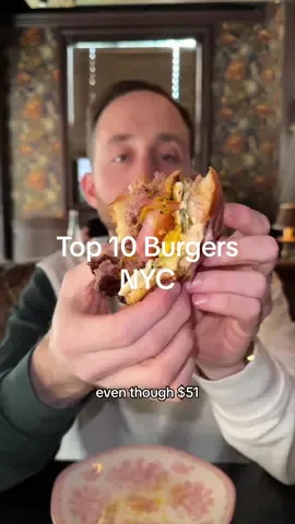 My top 10 burgers in NYC 🍔    #burger #nycfood #nycrestaurant #eatingshow #foodreview #tastetest 