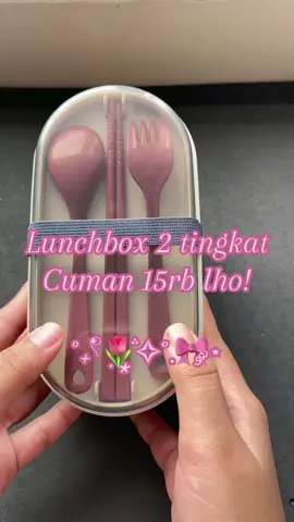 Kotak bekal 2 tingkat cuman 15rban aja lho gais😫🛒✅#luncbox #kotakbekal #merdekasale #promoguncang88 #guncang88 #merdekasale 