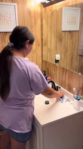 Bathroom reset🙌🏻 #sahmlife #momtoks #clean #reset #momlife #boymom 