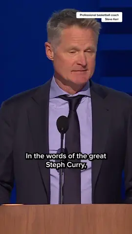 NBA and Team USA basketball coach Steve Kerr with maybe the best closing of the whole Democratic Convention #NBA #basketball #stevekerr #trump #stephcurry #msnbc 
