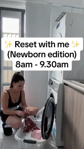 Reset with me while my newborn sleeps 🫶🏼 #reset #resetroutine #resetwithme #newborn #newbornbaby #sahm #stayathomemom #firsttimemom #fyp #foryou #fy 