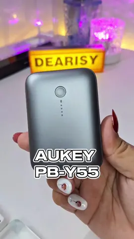 AUKEY PB-Y55  พาวเวอร์แบงขนาดเล็กพกพาง่าย มาตรฐาน มอก. ความจุ 10000 mAh   พิกัด ตะกร้าหน้าโปร  #AUKEY #aukerpby55 #pby55 #powerbank #fyp #ของดีบอกต่อ #dearisy 