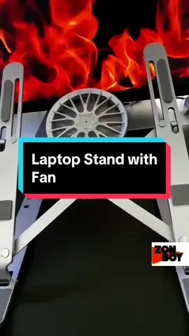 Aluminium laptop stand with cooling fan #laptopstand #laptop #stand #fan #coolingfan #aluminium #adjustableheight #adjustable #standlaptop #kipasanginportable #komputerriba #standholder #laptopgaming #fypシ゚viral #wfh