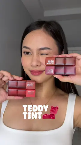 Full swatches of the newest @Maybelline New York PH superstay teddy tints 😍🧸      Price: P399 🖤 #SuperStayTeddyTintPH #AllDayTeddyReady #MaybellineTiktokClub #MaybellinePH 
