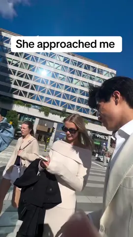 She wanted a picture with me 