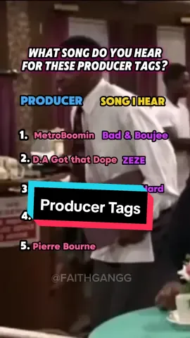 What song do you hear when you hear these producer tags? . . . . . . . . #producertag #raptok #producer #travisscott #metroboomin #producertok #rap #HipHop #cartiktok #playboicarti #lildurk #poohshiesty #kingvon #llkv  #kayflock #ynwmelly #Love   #trending #legend  #hiphopculture #eua #music #dance #fy #fyp #trap #rap #fypviral #status #migos 